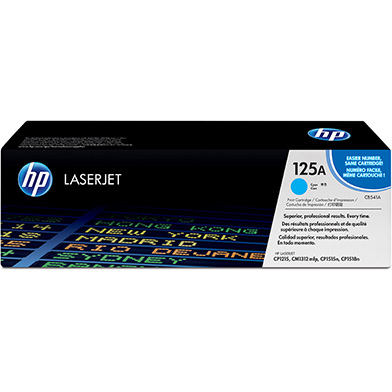 HP CB541A 125A Cyan Print Cartridge  (1,400 pages)